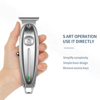Tondeuse à cheveux professionnelle sans fil rechargeable Kemei Km-1949 pour hommes, vente en gros, batterie Li-ion 1400 mAh, longue durée, qualité supérieure, tondeuse dorée
