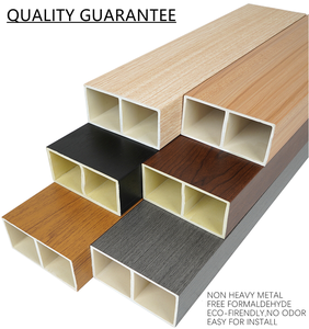 Tubo decorativo vuoto del soffitto della parete del grano del PVC dei tubi del rivestimento di 100*50mm per la metropolitana del materiale da costruzione della parete divisoria della casa dell'hotel - Product Image 5