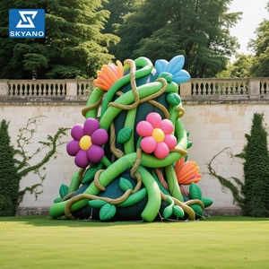 Guirlande de fleurs gonflables personnalisées, guirlande florale gonflable, fleurs Alice pour toile de fond d'événement, publicité, <span class=keywords><strong>décoration</strong></span> gonflable - Product Image 5