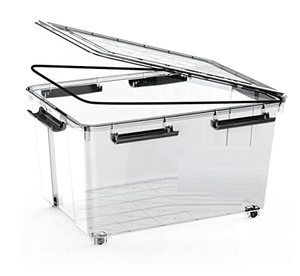50L Custom Packaging Plastic Storage Containers Box with Wheels - Product Image 5