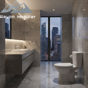 Inodoro <span class=keywords><strong>de</strong></span> Cerámica <span class=keywords><strong>de</strong></span> Dos Piezas Wayon, Inodoro Blanco con Doble Descarga, Grado <span class=keywords><strong>de</strong></span> Proyecto, Certificado CE SASO, Modelo WW-ZBQ - Product Image 3