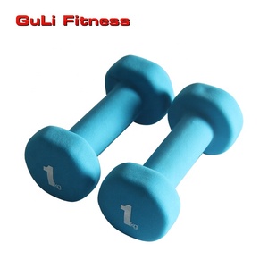 Giá rẻ chống trượt <span class=keywords><strong>Neoprene</strong></span> quả tạ 1-10kg màu mã hóa mềm Grip tay trọng lượng nhà tập thể dục tập thể dục phụ nữ người đàn ông cánh tay Pilates quả tạ - Product Image 2