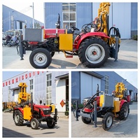 Machine de forage de puits portable Hengwang TQZ-260, diesel, 260 m, mini-tracteur tout-terrain, perceuse pneumatique pour puits d'eau