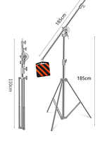 4m fotografi Video Studio, peralatan COB LED Panel lampu cincin lampu reflektor latar belakang kamera kotak lembut Tripod berdiri lengan