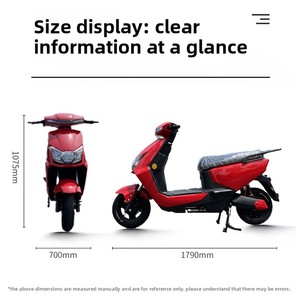 Motocicleta Eléctrica S1, 45 km/h, Registro Internacional, Alta Velocidad, Venta al Por Mayor Directa de Fábrica - Product Image 2