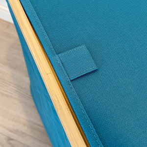 Cesto per Biancheria Sporca Pieghevole 2025 Aggiornato, in Tessuto Oxford Impermeabile + Bambù, Grande Capacità (Con Coperchio) - Product Image 4