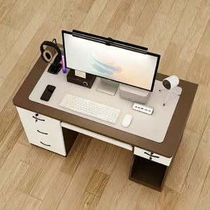 โต๊ะทำงานคนเดียวที่ทันสมัยพร้อมลิ้นชัก-เครื่องเกมมัลติฟังก์ชั่นและโฮมออฟฟิศ - Product Image 6