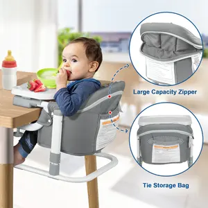 Ronbei Baby 3 In 1 pieghevole In plastica per l'alimentazione del bambino mangia Clip portatile per bambini sedia da pranzo per bambini gancio a doppio uso su seggiolone