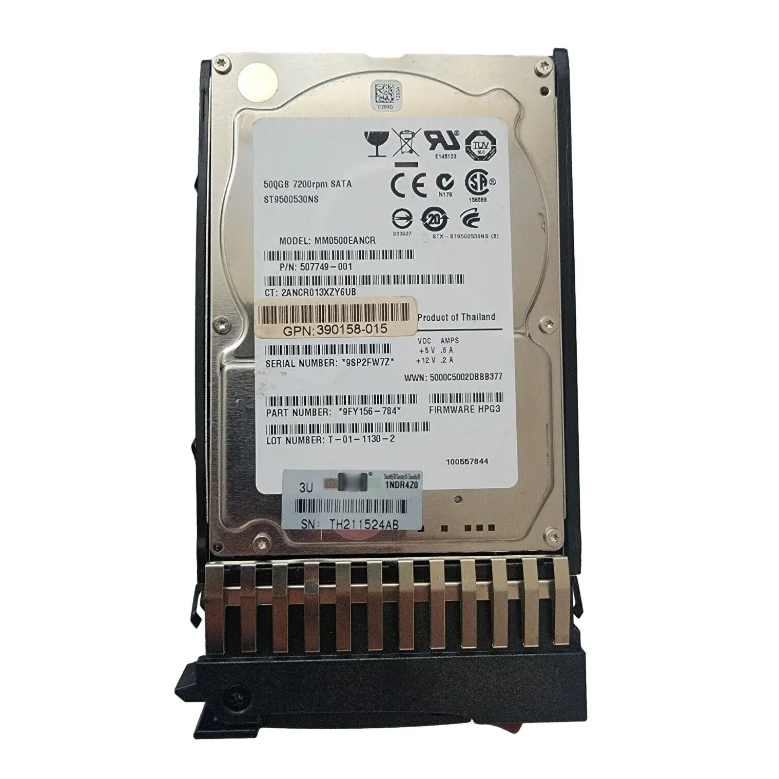 7,2 K жесткий диск SATA 2,5 500GB MDL внутренний серверный жесткий диск HDD 500GB HDD 508035-001 507749-001 507750-B21 с Caddy