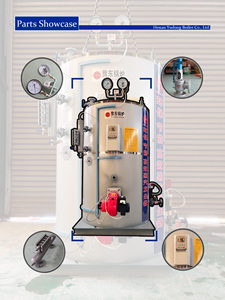 Generador de Vapor Industrial de 300 kg, Vertical, a Gas, Petróleo o Vapor, Baja Presión, 500 kg/h, 0.5 Toneladas, para Uso Industrial - Product Image 5