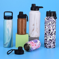 Gourde isotherme en acier inoxydable sans BPA, écologique, anti-fuite, isolation thermique 6-12 heures, large ouverture pour