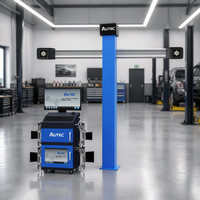 Aligneur de roues 3D AUTEC ATW-A30 1.3MP avec plateau tournant en acier moulé et pince à quatre points pour atelier de pneus