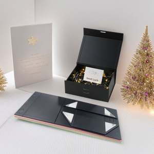 Caja de Regalo Magnética Plegable Transfronteriza de Materiales Reciclados con Papel Especial UV, Embalaje Cosmético Vacío para Crema Facial y Colorete - Product Image 6