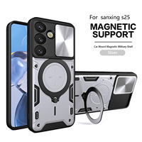 Housse de téléphone portable magnétique Hard Armor pour Samsung Galaxy S25 S24 FE S23 M54 M62 A06 A16 A56