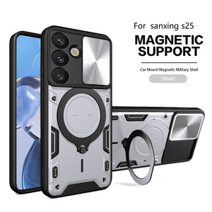 Housse de téléphone portable magnétique Hard Armor pour <span class=keywords><strong>Samsung</strong></span> Galaxy S25 S24 <span class=keywords><strong>FE</strong></span> S23 M54 M62 A06 A16 A56 - Product Image 5