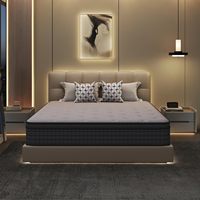 Matelas de luxe en tissu tissé et mousse 200x200 King Queen taille ordinaire matelas enroulé dans une boîte à exporter
