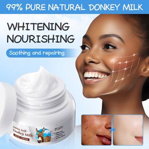 Crème Visage Coréenne Hydratante et Raffermissante au <span class=keywords><strong>Lait</strong></span> d'Ânesse ZOZU, Marque Privée OEM, Vente en Gros, Éclaircissante et Hydratante – Offre Spéciale - Product Image 6