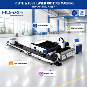 Máquina de Corte por Láser de Fibra de 3000W con Mesa de 1500x3000mm para Corte de Placas y Tubos Metálicos, Acero Inoxidable, Acero al Carbono y Aluminio - Product Image 1