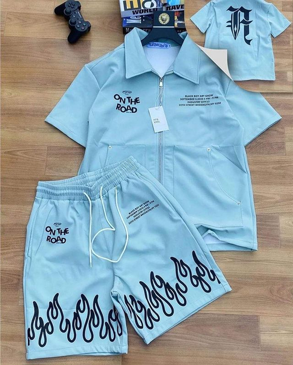 Ensemble Sport Décontracté Pour Fille | Haut + Short | Taille 98 | Coton Polyester | Été