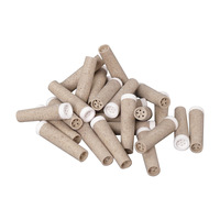 Filtre à pipe conique brun naturel avec charbon de coco 6mm/7mm/8mm/9mm, logo personnalisé en usine