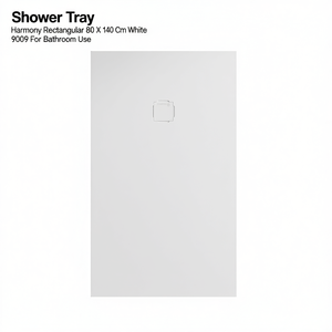 Receveur de douche Harmony rectangulaire 80 x 140 cm blanc 9003 pour salle de bain - Product Image 3