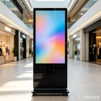 Afficheur LED pliable intérieur/extérieur, afficheur LED double face connectable, afficheur LED portable pour centres commerciaux