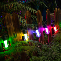 Fernbedienbare bunte RGBW 8m 10 LED-Solar-Lichterkette für den Außenbereich, IP65, dimmbar, schwarzes Kabel, Kunststoff, für Terrasse und Garten