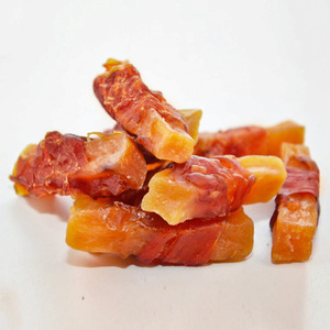 Friandises sèches pour animaux de compagnie riches en protéines biologiques OEM, poulet enveloppé de patate douce, collation dentaire pour chiens et chats, entraînement et récompense - Product Image 6