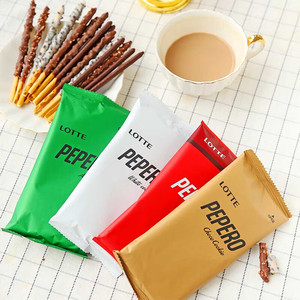 Hàn Quốc <span class=keywords><strong>Lotte</strong></span> paile thanh sô cô la trắng Cookie hạt hạnh nhân bánh sandwich sô cô la Biscuit Bar 37g - Product Image 5
