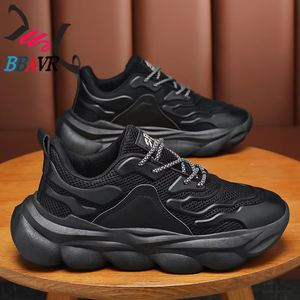 Nuevas Zapatillas Deportivas Transpirables de Malla para Hombre 2025, con Suela Gruesa, Casuales, Ligeras para Correr - Product Image 1