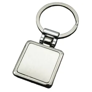 Porte-clés carré de haute qualité porte-clés rectangulaire mobile porte-clés de sublimation mobile