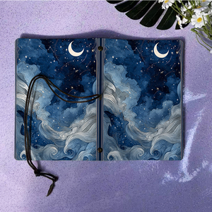 Diario A6 esencial para estudiantes de primer año universitarios Ideal para tomar notas en <span class=keywords><strong>clases</strong></span> de matemáticas y ciencias con Moon Stars Clouds Shooti - Product Image 6