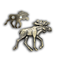 Cercle arctique Animal Elk Orignal Réfrigérateur Aimants Métal Suède Finlande Alaska Touriste Orignal Forme Réfrigérateur Aimant Souvenirs