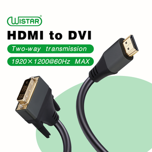 WISTAR - Cable HDMI a DVI Bidireccional Macho a Macho de 1.5M y 60Hz, de Buena Calidad y <span class=keywords><strong>Precio</strong></span> OEM en China, para Monitor y <span class=keywords><strong>Reproductor</strong></span> de DVD - Product Image 1