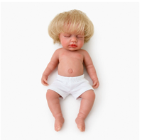 Poupée Bébé Reborn Prématuré 3kg en Silicone Solide, Cheveux Implantés, Peau Peinte à la Main, Texture 3D Réaliste, Jouet de Simulation
