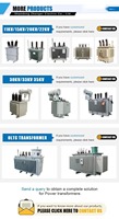 Transformateurs de distribution industriels triphasés immergés dans l'huile de haute qualité 11KV 33KV 100KVA 300KVA 400KVA 1600KVA