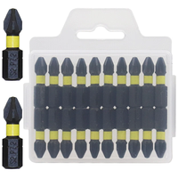 Jeu de tournevis cruciformes électriques Ph2 à tête cruciforme magnétique 25mm Foret noir multifonctionnel de qualité industrielle OEM personnalisable
