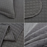 Ensemble de couvre-lit matelassé en gros avec 2 taies d'oreiller, couverture matelassée légère et douce