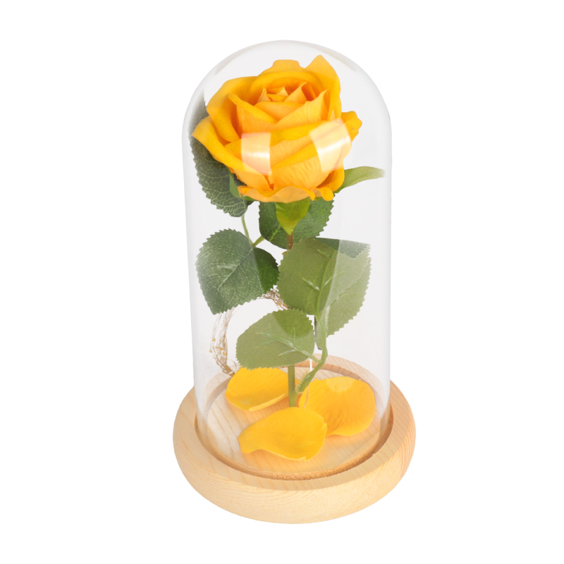 Base naturelle rose jaune avec des lumières