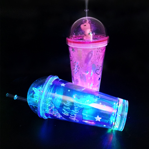 Barra <span class=keywords><strong>LED</strong></span> parpadeante con logotipo personalizado, vaso de plástico brillante con luz <span class=keywords><strong>LED</strong></span> - Product Image 4