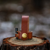 Ensemble de couteaux à composants inversés Chuanyeren Mora avec étui en cuir de vache Crazy Horse pour le camping en plein air et la survie, fabriqué en Chine (Hubei)