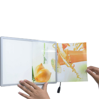 Boîte à lumière LED avec cadre à pression, cadre Photo acrylique, publicité de supermarché, affiche numérique, panneaux, boîte à lumière publicitaire LED