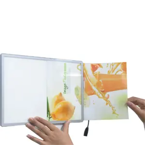 LED Light Box With Snap Frame Acrylic Photo Frame Supermarket Advertising Digital Poster Frame Signs LED Advertising Light Box