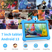 Tablette pour enfants de 7 pouces, Android 13, 2 Go, 32 Go, écran IPS avec application Iwawa Kids, tablette quadricœur pour l'apprentissage et le divertissement des enfants