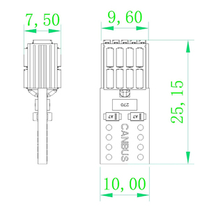 2023 New T10 <span class=keywords><strong>LED</strong></span> A80 xe bóng đèn 12V 6500K 4014 21smd W5W 194 168 tự động đọc ánh sáng phụ kiện - Product Image 3