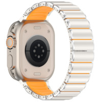 RYB Titan Klassische Farbige Reine Titan-Gliederarmbanduhr Ultra 1 & 2 Band Langlebiger Schnallenriemen für Apple IWatch 9 8 7 6 5 4 3