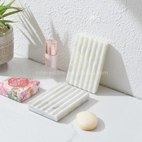 Présentoir en marbre naturel pour savon, boucles d'oreilles, cartes, bracelets, présentoir élégant