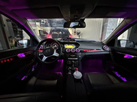 Kit d'éclairage d'ambiance intérieur LED 64 couleurs pour Mercedes Benz Classe C W204 2010-2014, accessoires de décoration