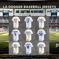 Jersey Baseball Amerika Bordir Ukuran Besar Bernapas Grosir Los Angeles Dodger 17 Shohei Ohtani 5 Freddie Freeman 50