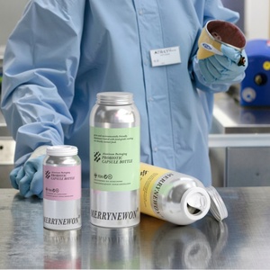 Eco-Friendly Refillable Capsule <b>Container</b> for Dietary <b>Pills</b> Screw Top Aluminum <b>Pill</b> Bottle with Airtight Lid - Product Image 1